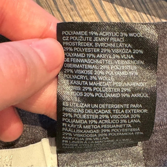 H&M Basics Grey Purple Split Hem Lounge Pants Soft Comfortable Loungewear EUC - Picture 14 of 14